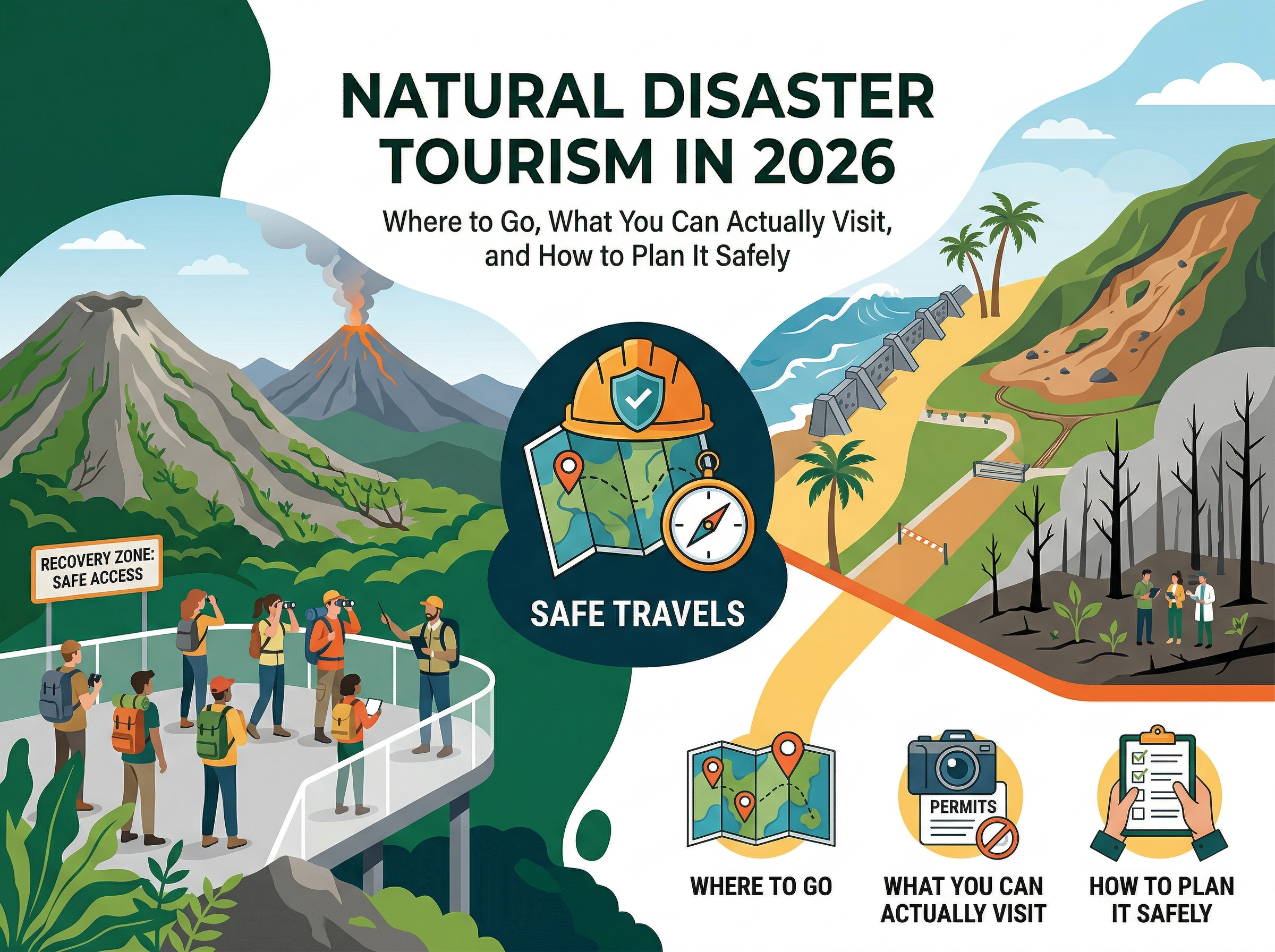 Natural Disaster Tourism in 2026: Where to Go, What You Can Actually Visit, and How to Plan It Safely