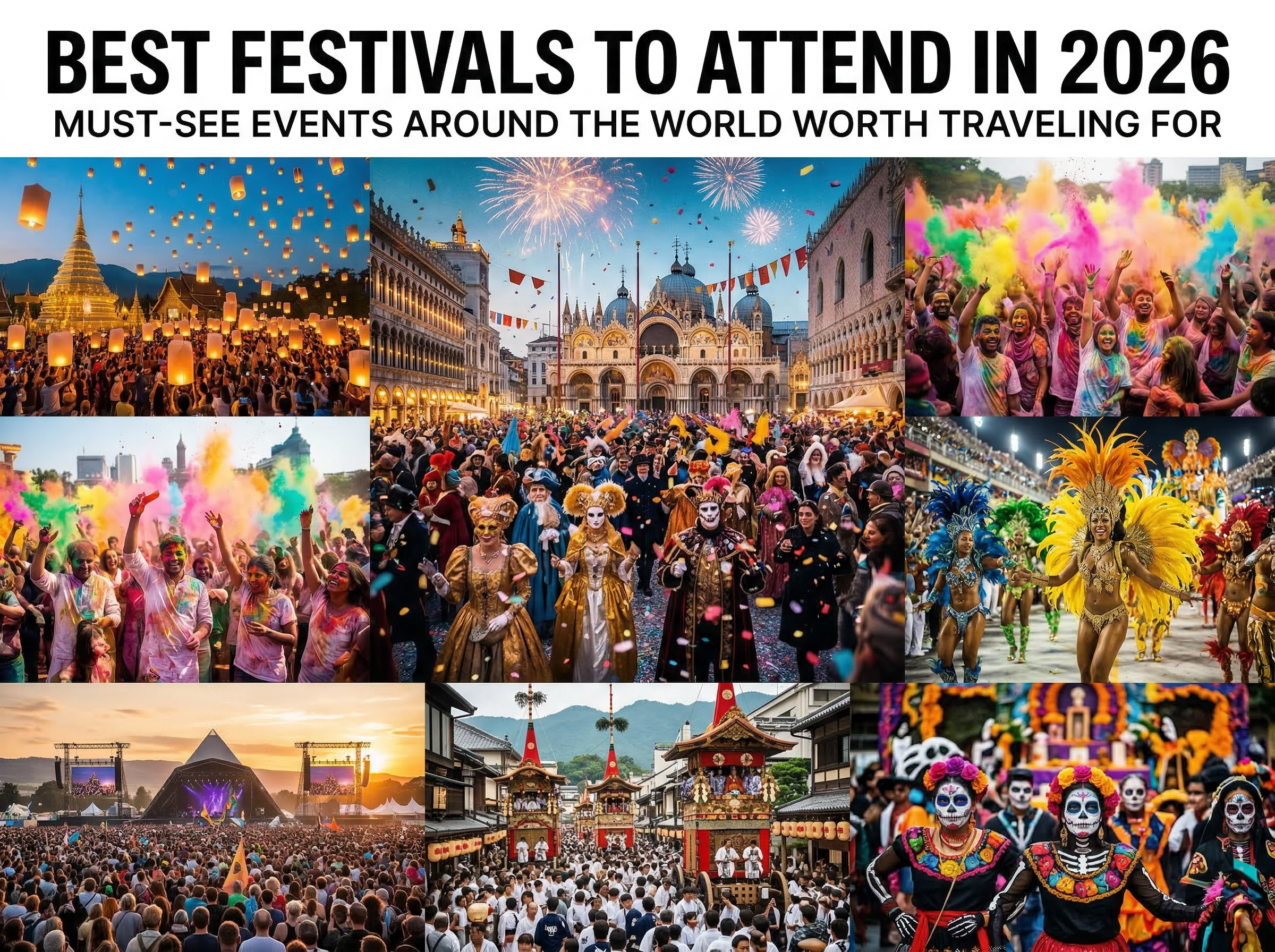 Best Festivals to Attend in 2026 (Must-See Events Around the World Worth Traveling For)